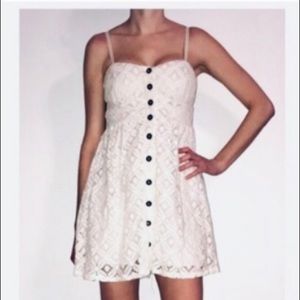 Very sexy Ivory lace spaghetti strap dress!
